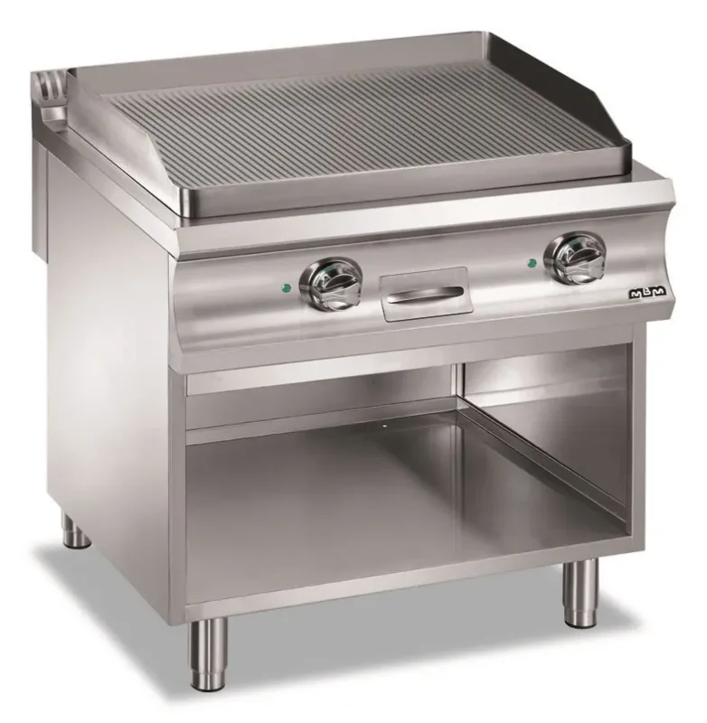 Petit Prix Plaque a snack professionnel electrique plaque rainurée 780x720x17 domina pro 900