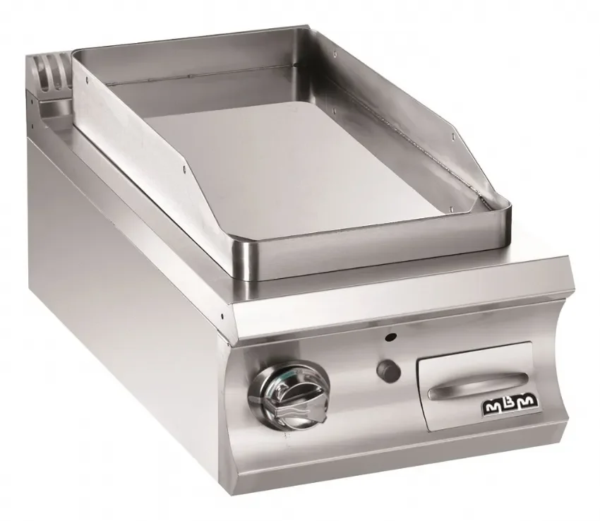Plaque a snack professionnel gaz plaque lisse chromée 380x720x32 a poser domina pro 900 Super Prix