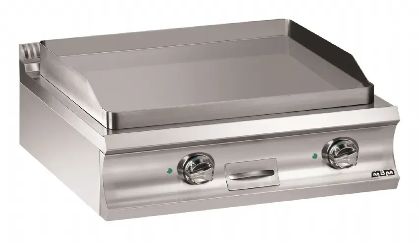 Plaque a snack professionnel electrique plaque lisse 780x720x15 a poser domina pro 900 Solde