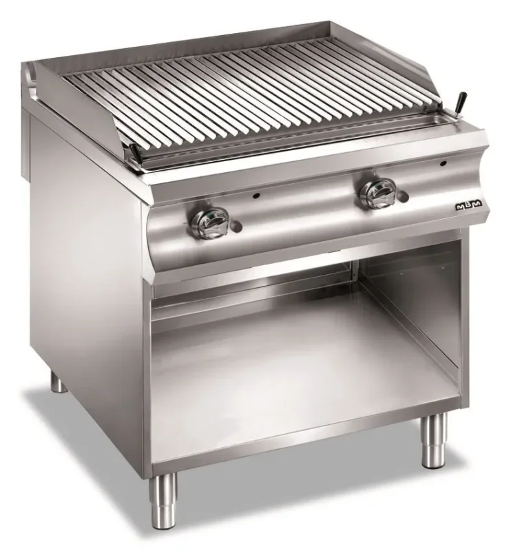Grille pierre a lave professionnel 640x370x30(x2) domina pro 900 Offre Exclusive