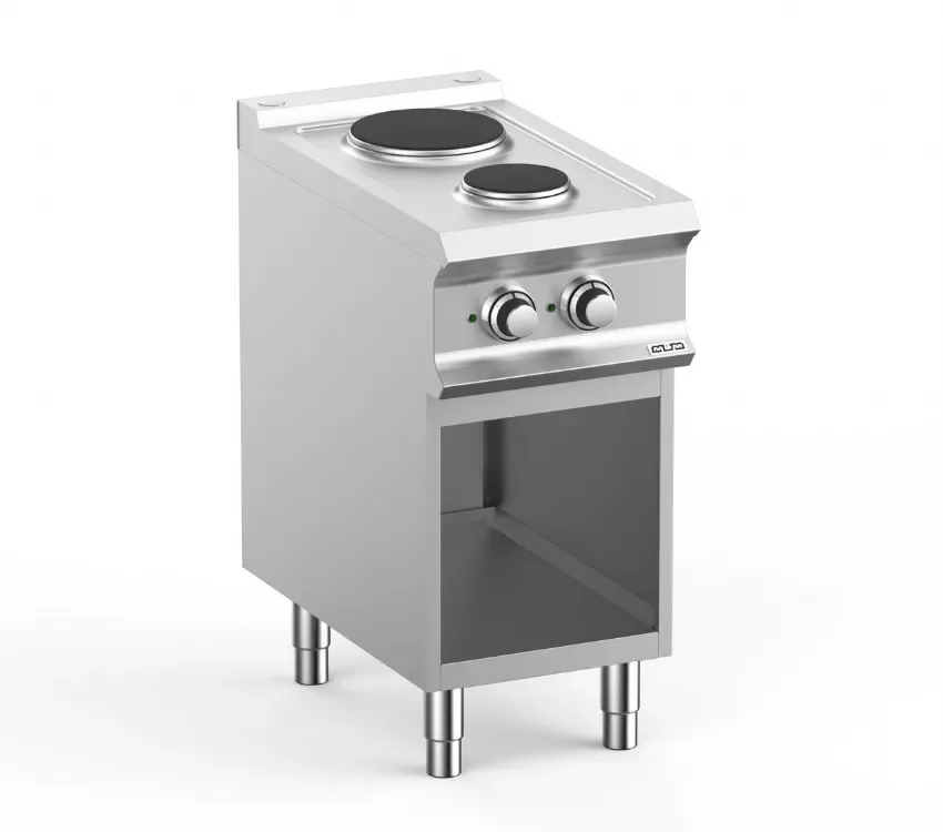 Jusqu’à Épuisement Des Stocks Fourneau professionnel electrique 2 plaque 1,5 kw et 2,6 kw sur sousbassment libre domina pro 700