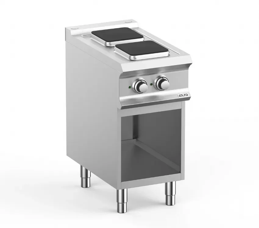 Fourneau professionnel electrique 2 plaque 2,6 kw sur sousbassment libre domina pro 700 Solde