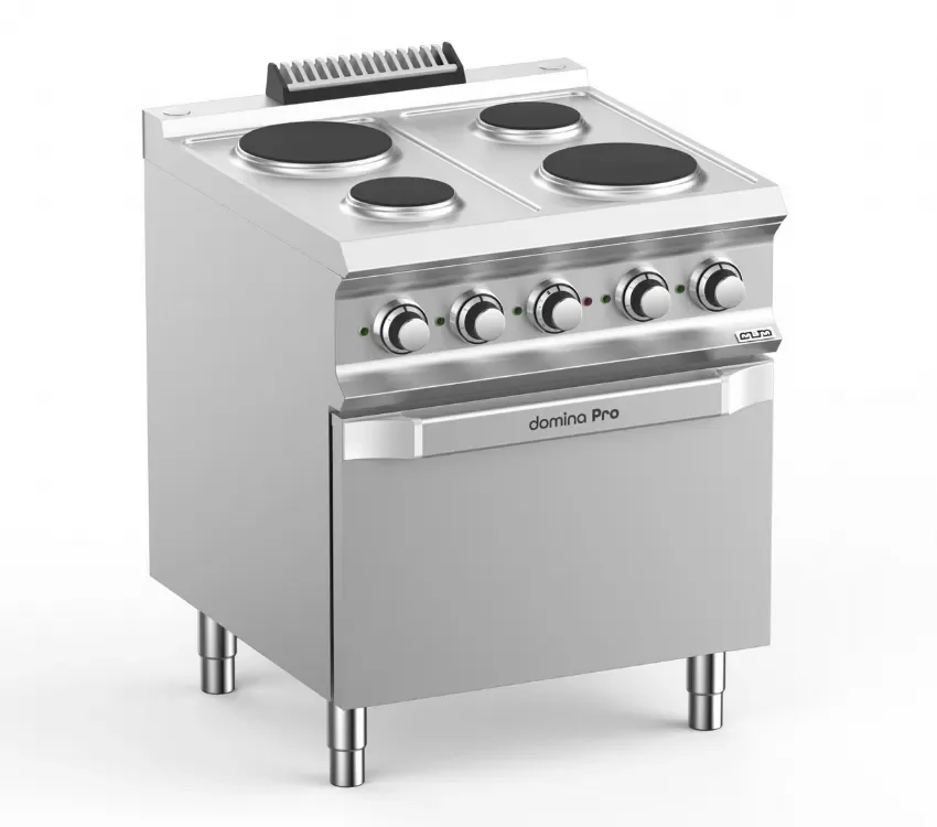 Produit De Marque Fourneau professionnel electrique 4 plaque 2x1,5 kw et 2x2,6 kw sur four electrique domina pro 700