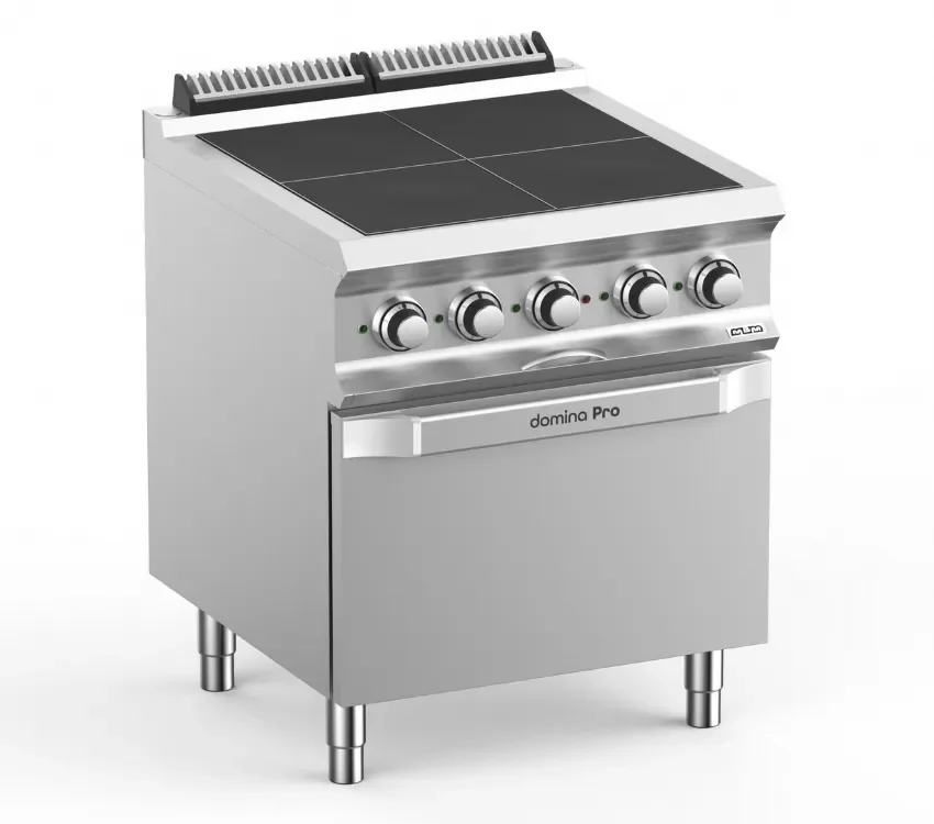 Fourneau professionnel electrique 4 zone de chauffe 2,5 kw sur four electrique domina pro 700 Livraison Express
