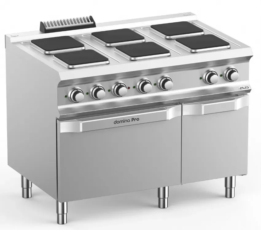 Fourneau professionnel electrique 6 plaque 2,6 kw sur four electrique domina pro 700 Produit De Marque