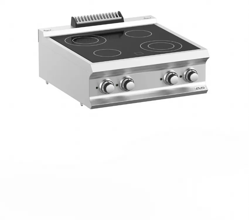 Fourneau professionnel electrique 4 plaque vitrocéramique a poser domina pro 700 Commander Maintenant