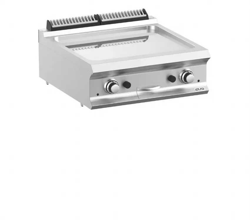 Super Prix Plaque a snack professionnel a gaz plaque lisse chromée 63x54 a poser domina pro 700