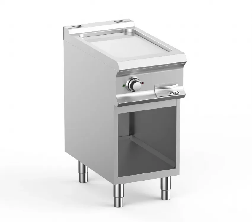 Offre Exclusive Plaque a snack professionnel electrique sur soubassment libre plaque lisse chromee 33x54 domina pro 700