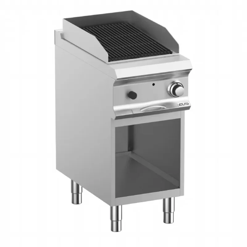 Grille a pierre de lave professionnel 35,2x47,5 sur soubassment domina pro 700 Dernier Modèle
