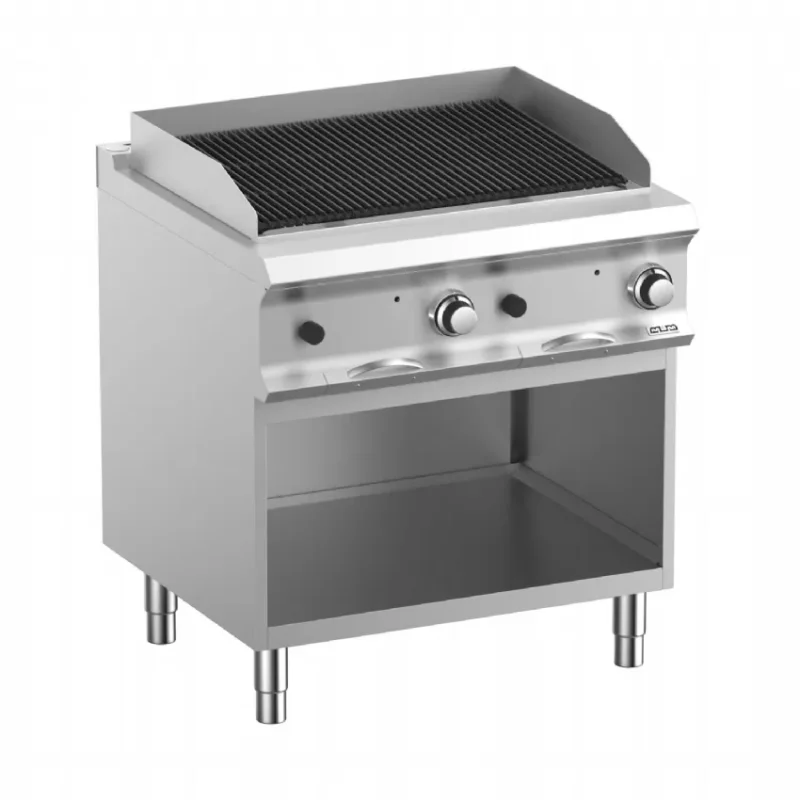 Dernière Chance Grille a pierre de lave professionnel 35,2x47,55(x2) sur soubassment domina pro 700