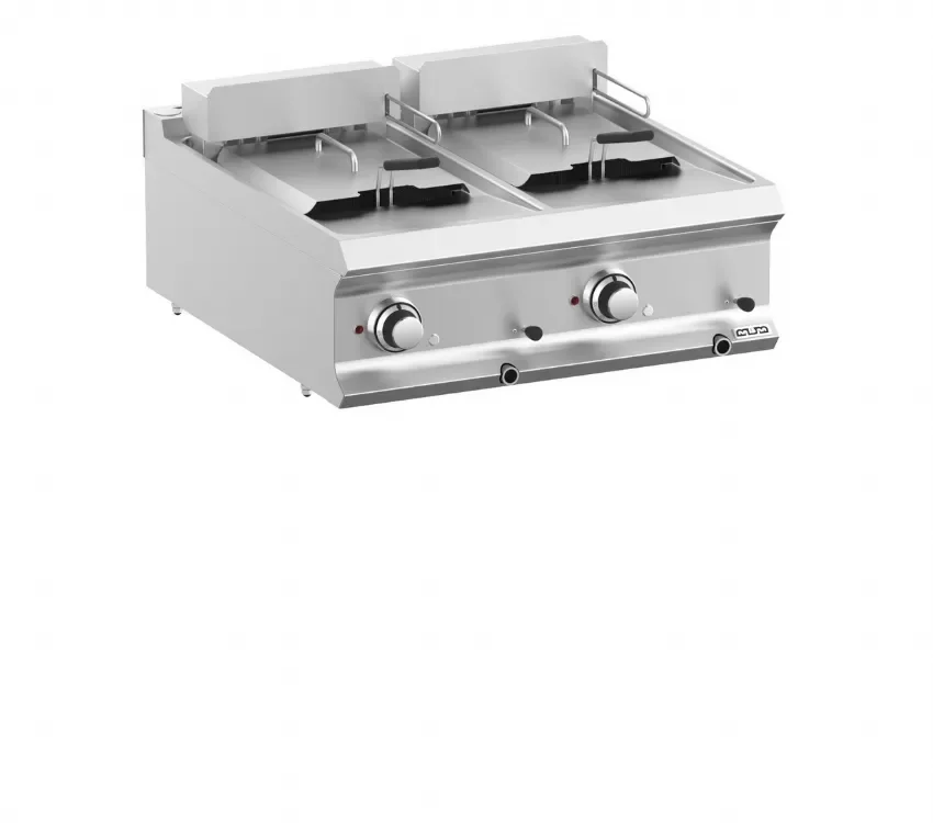 Promotion Friteuse professionnel electrique 2 cuves 12+12 l a poser domina pro 700