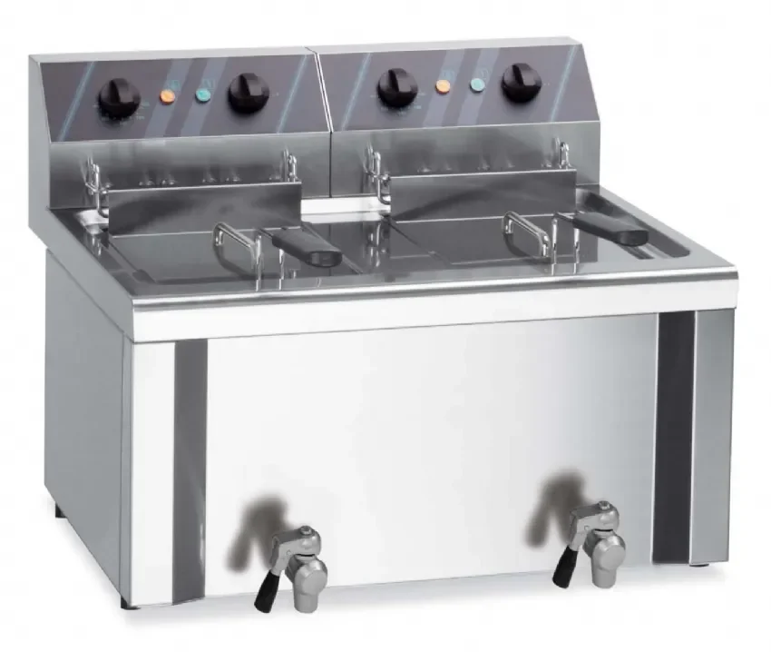 Prix Choc Friteuse professionnel electrique 2 cuve 5-6 lt+5-6 lt