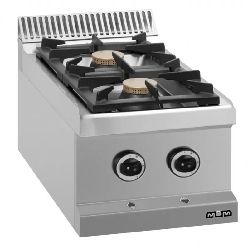 Retour Gratuit Fourneau professionnel a gaz 2 feux vif 7 kw a poser magristra plus 700