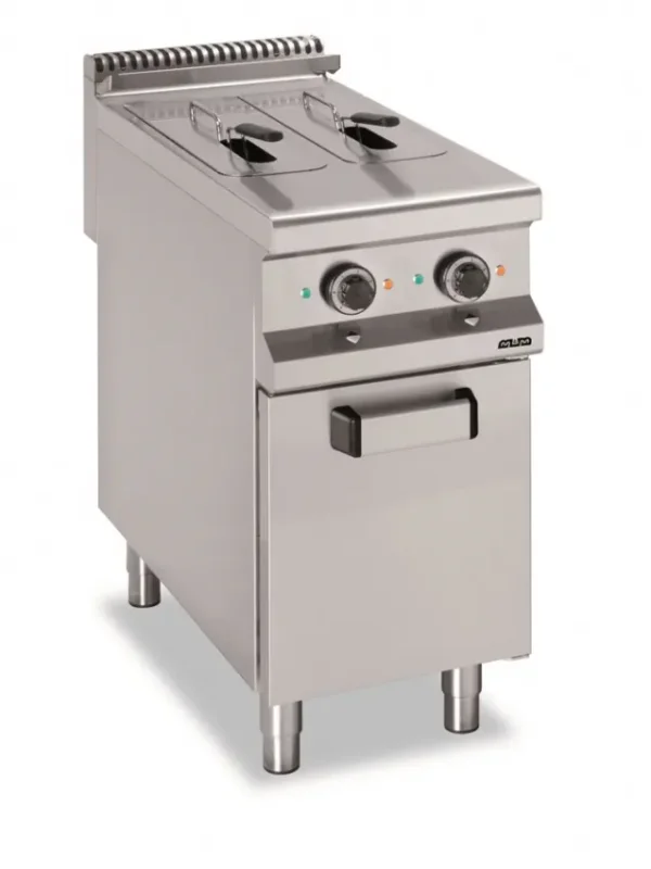 Friteuse electrique professionnel-2 cuve lt. 8+8 magristra plus 900 Authentique