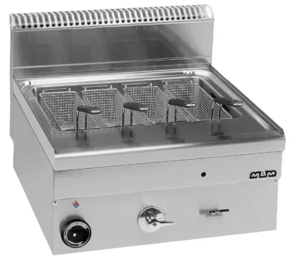 Cuiseur de pâtes professionnel a gaz – 1 cuve de 25 lt. - 4 paniers minima 600 Top Vente