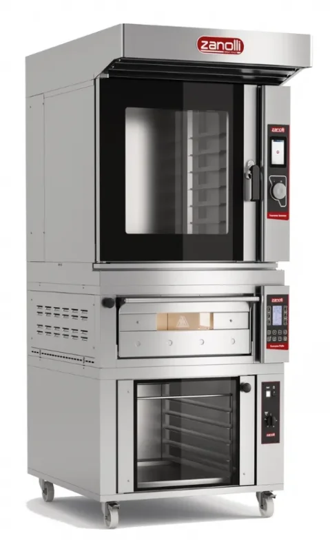 Four combiné électrique pour pâtisseries + étuve de fermentation h 215cm Remise