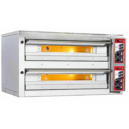 Four électrique pour pizzas et gastronomie 2 chambres 6 pizzas 33cm Dernière Chance