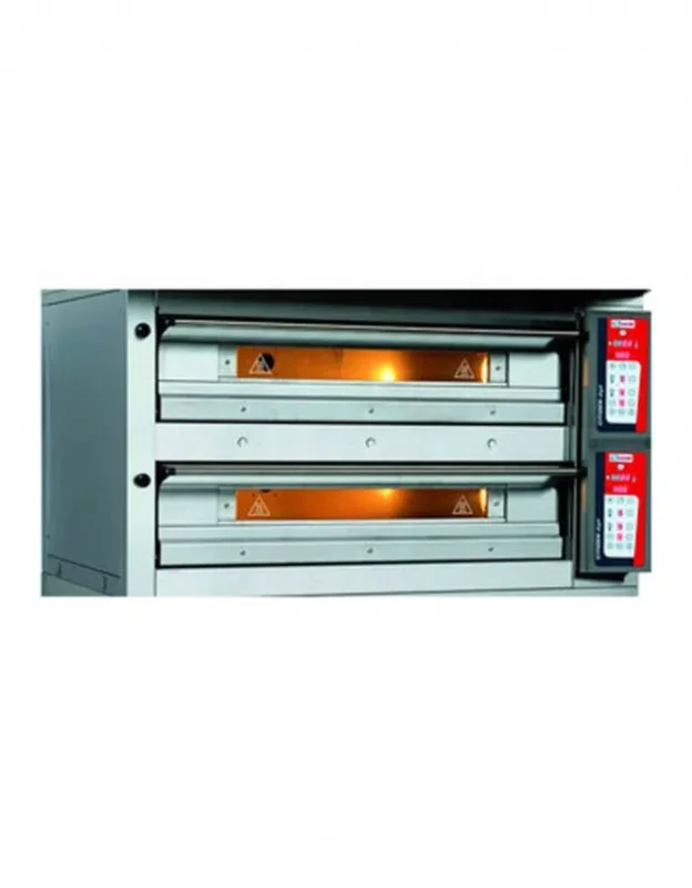 Four électrique digital pour pizzas et gastronomie 2 chambres 9 pizzas 33cm Dernier Modèle