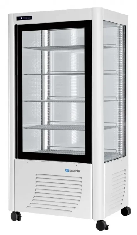 Acheter Direct Vitrine réfrigérée positive blanche 4 faces vitrées 540l
