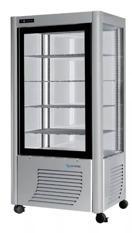 Achetez Aujourd’hui Vitrine réfrigérée négative couleur argent 4 faces vitrées 540l