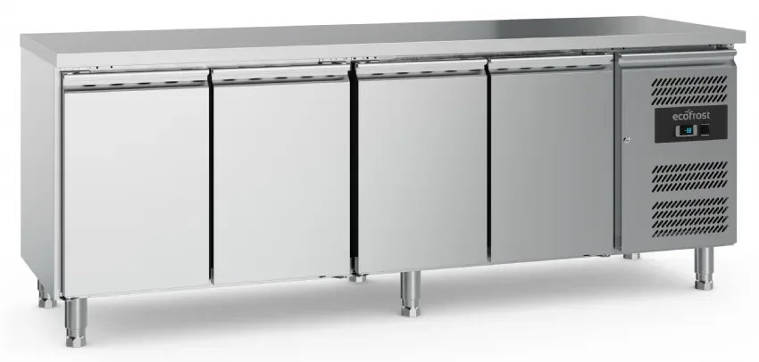 Meilleure Vente Table réfrigérée 4 portes groupe à droite profondeur 700mm