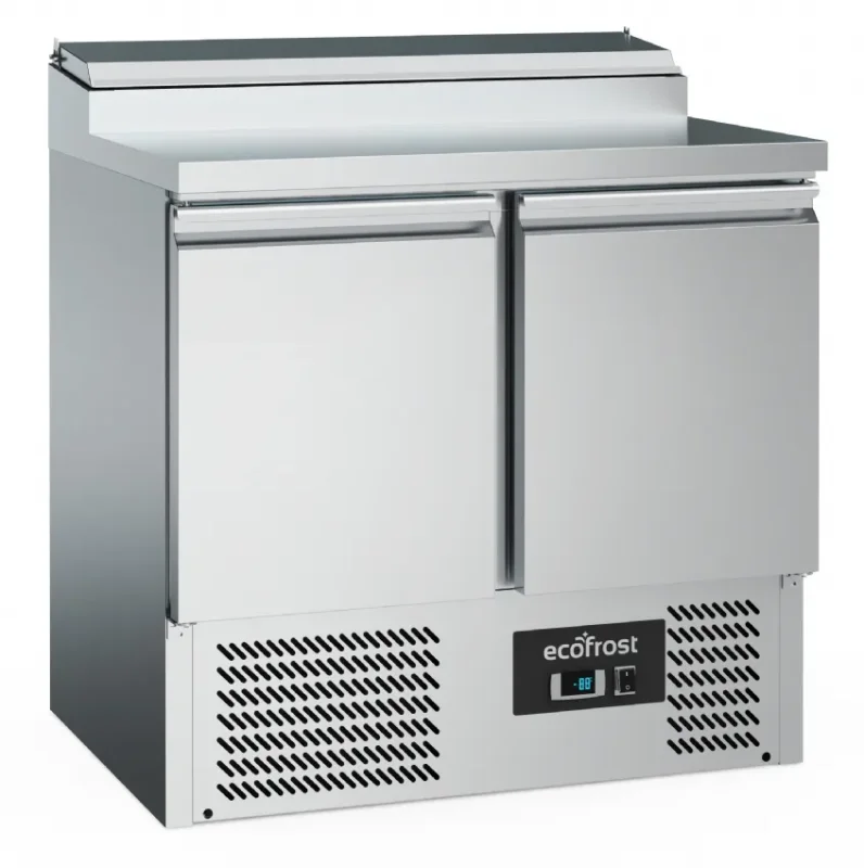 Saladette 2 portes pour 5 bacs gn1/6 couvercle inox Meilleur Choix