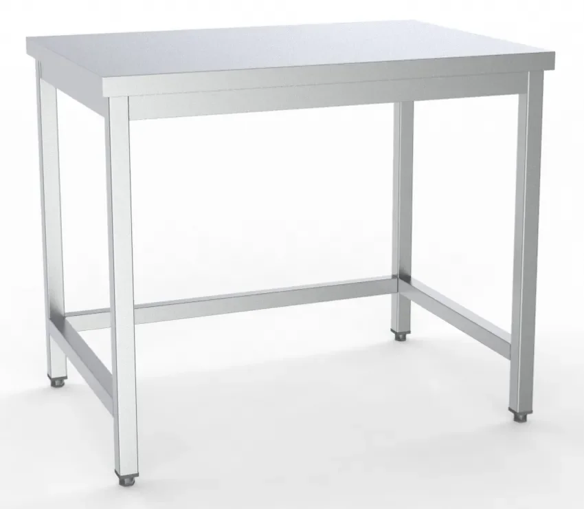 Satisfait Ou Remboursé Table inox de travail dessous ouvert démontable profondeur 600mm longueur 1000mm