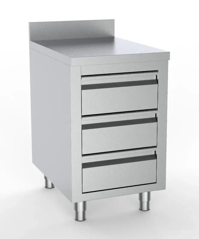 Super Prix Table de travail neutre 3 tiroirs avec dosseret