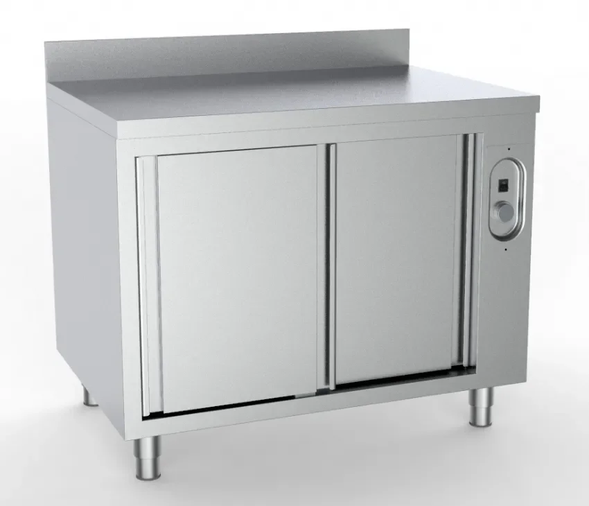 Offre Exclusive Armoire chauffante 2 portes coulissantes et dosseret prof: 700mm longueur 1400mm