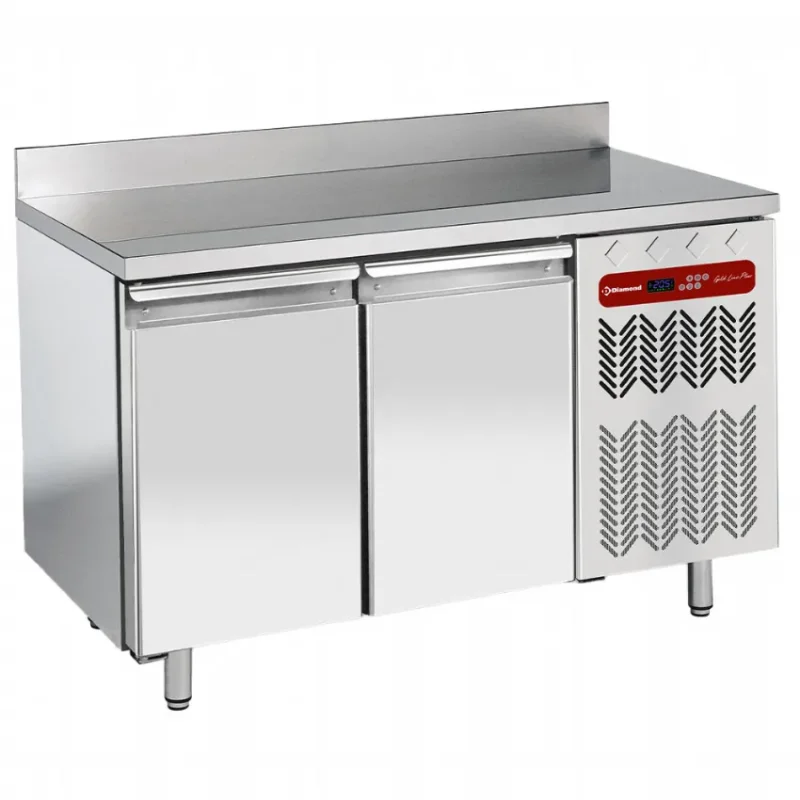 Table frigorifique murale ventilée 2 portes gn 1/1 260 litres avec dosseret Meilleur Choix