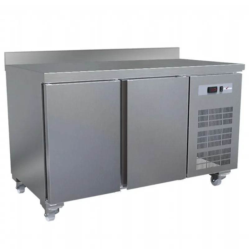 Table frigorifique ventilé 2 portes gn 1/1 260 l sur roues avec dosseret Seulement Aujourd’hui
