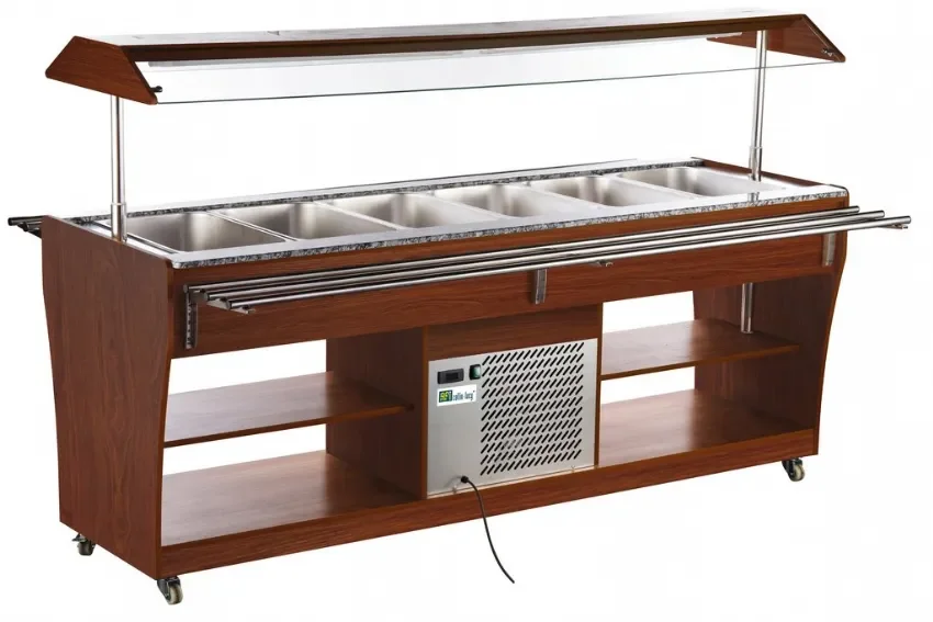 Soldes Buffet réfrigéré avec 6 bacs gn 1/1 température +2/+10°c