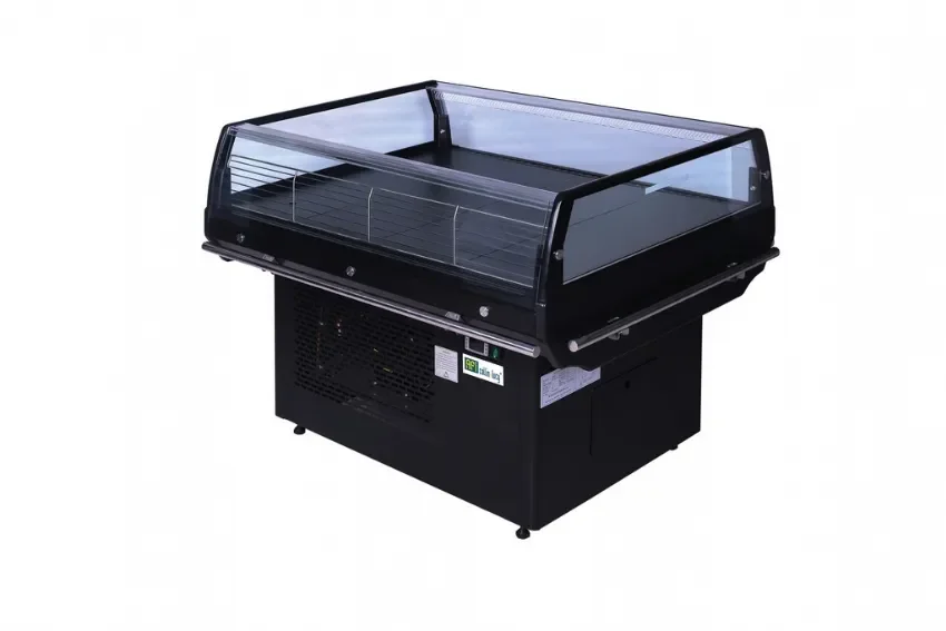 Produit De Marque Ilot réfrigéré libre service noir température 0/+6°c et capacité 190 l