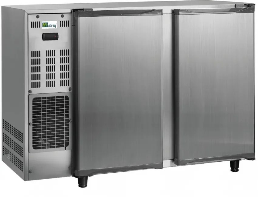 Offre Du Jour Arrière-bar inox 2 portes pleines battantes température +2/+8 °c - 204 l