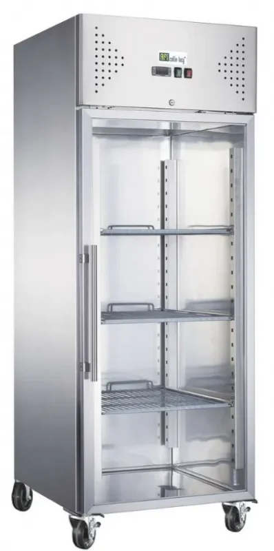 Armoire réfrigérée inox 1 porte vitrée gn 2/1 positive température +2/+8°c - 650 l Offre Exclusive