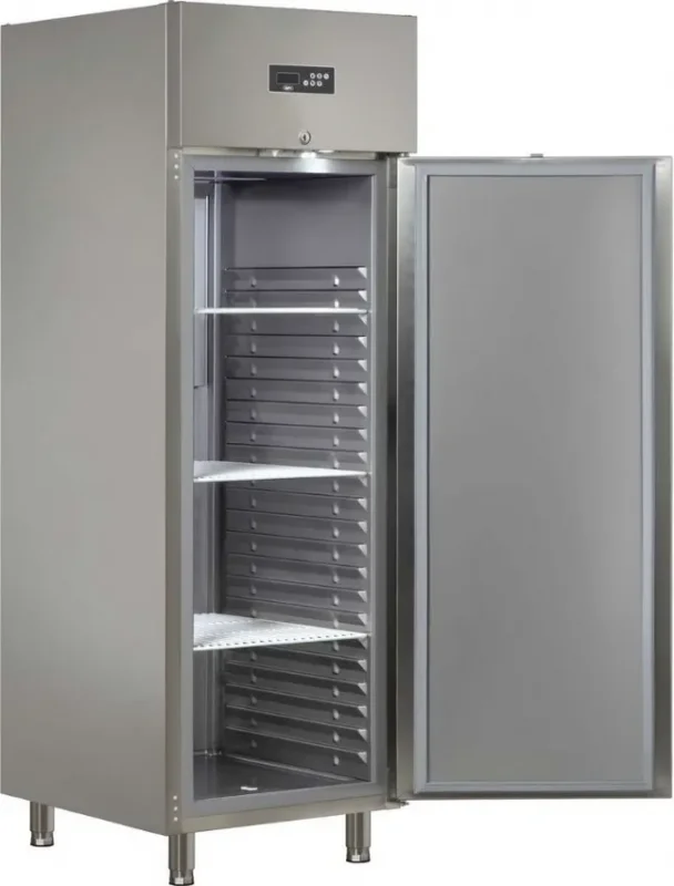 Armoire réfrigérée positive gn2/1 1 porte emboutie température -2/+8°c - 610 l Populaire