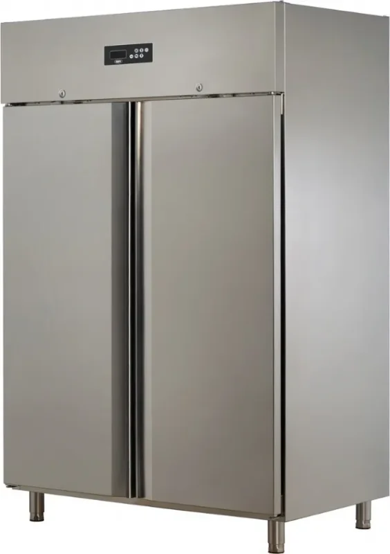 Armoire réfrigérée positive gn2/1 2 portes embouties température -2/+8°c Retour Gratuit