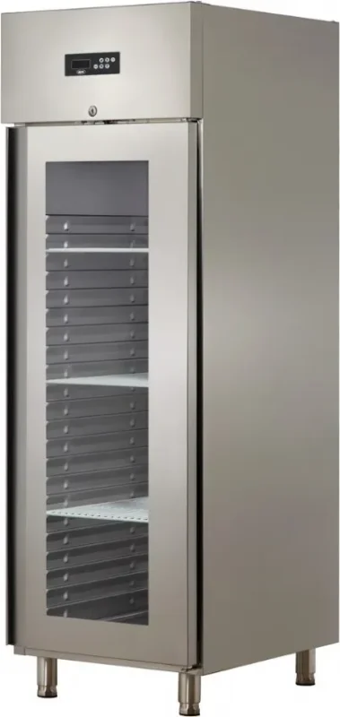 Armoire réfrigérée positive gn 2/1 1 porte vitrée température -2/+8°c volume 610 l Produit De Marque