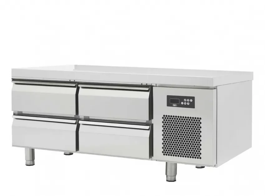 Remise Soubassement réfrigéré positif4 tiroirs avec profondeur 600 température -2/+8°c