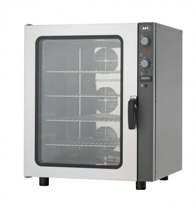 Haute Qualité Four à convection électromécanique humidificateur triphasé avec 10 niveaux gn 1/1