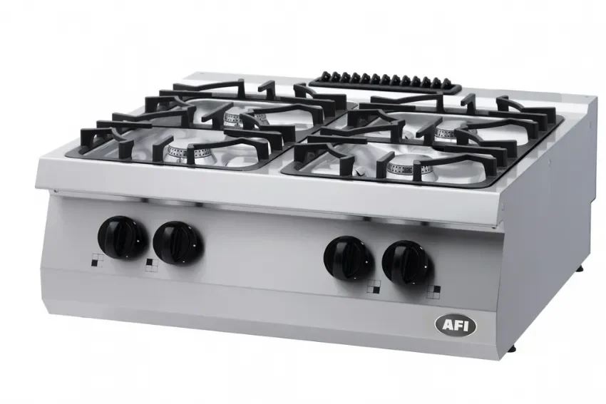 Meilleur Prix Fourneau gaz 4 feux vifs à poser gamme 700 dimensions 800x700x280 mm