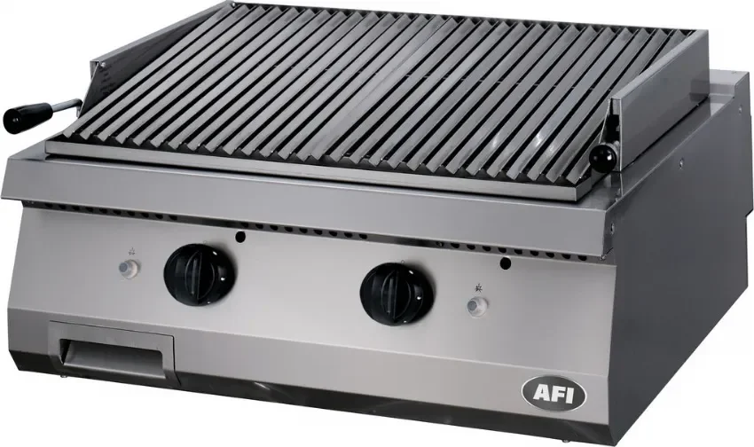 Nouvelle Collection Grill gaz à pierres de lave gamme 700 2 zones puissance 14 kw