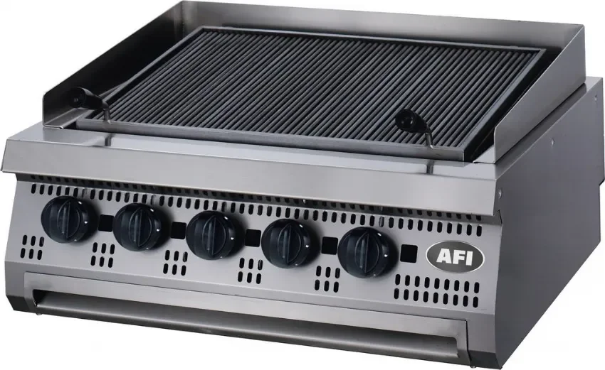 Grillade gaz à poser grille fonte puissance 20 kw - 800x700x280mm Jusqu’à Épuisement Des Stocks