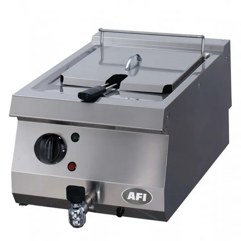 Friteuse électrique à poser commandes mécaniques triphasé avec cuve 12 l - 11 kw Soldes