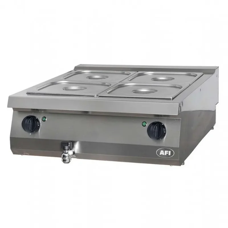 Bon Plan Bain-marie électrique sur gamme 700 avec 2 cuves gn 1/1 température 30-90 °c