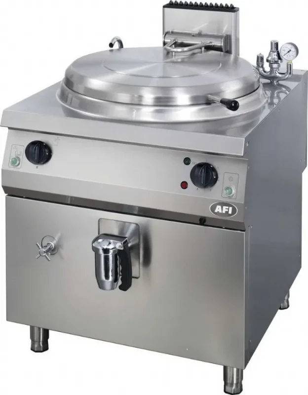 Marmite gaz chauffe indirecte gamme 700 avec capacité 60 l puissance 11 kw inox Certifié