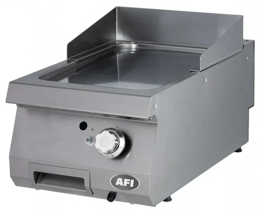 Plaque à snacker gaz à plaque lisse chromée avec puissance 9 kw inox Nouvel Arrivage