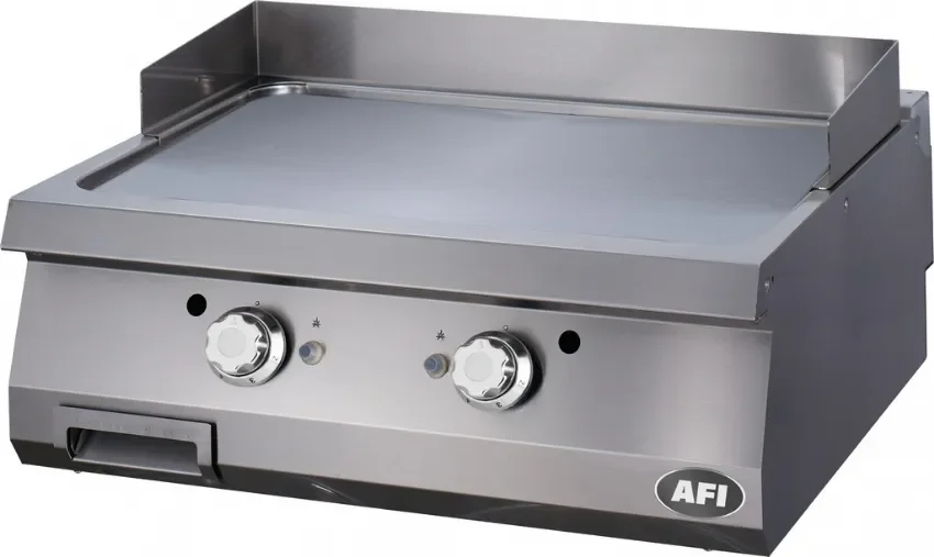 Acheter En Ligne Plaque à snacker gaz double lisse acier carbone - 800x900x280mm puissance 18 kw