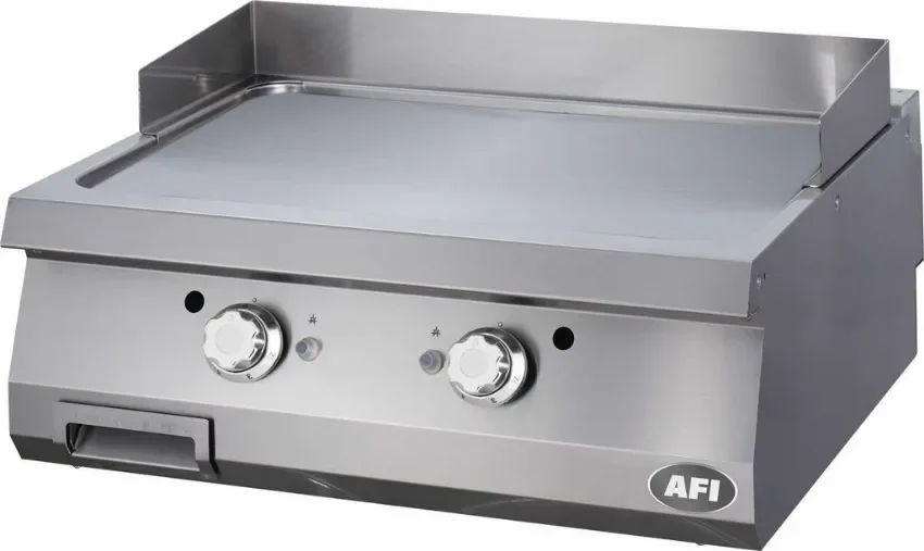 Vente Directe Plaque à snacker gaz double lisse chromée puissance 18 kw