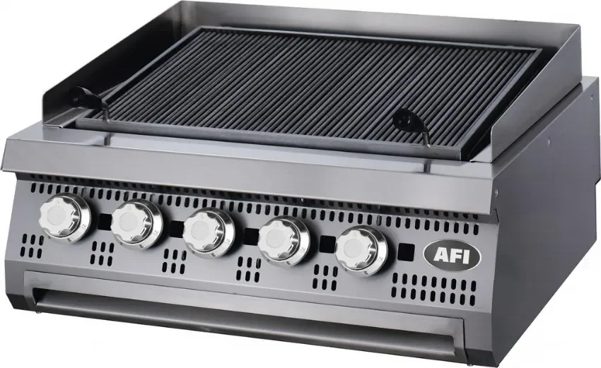 Grill gaz sur coffre grille fonte dimensions 800x900x280mm puissance 30 kw Top Vente